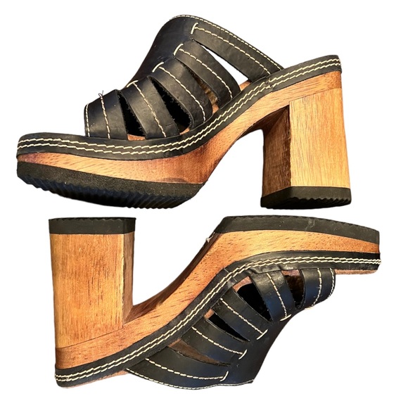 candies wooden sandals